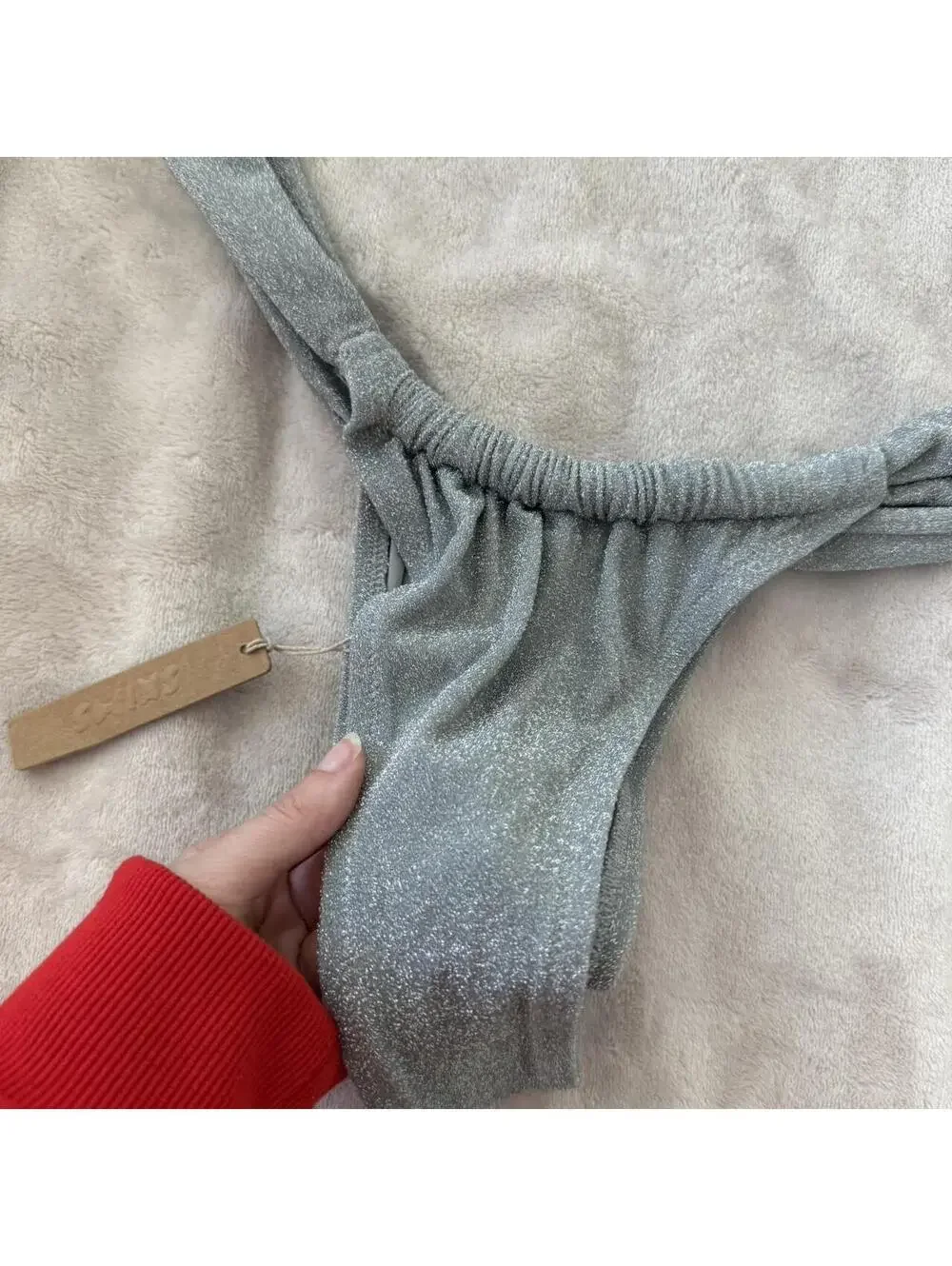 Skims sparkle little swim thing bikini bottom NWT size 2XL